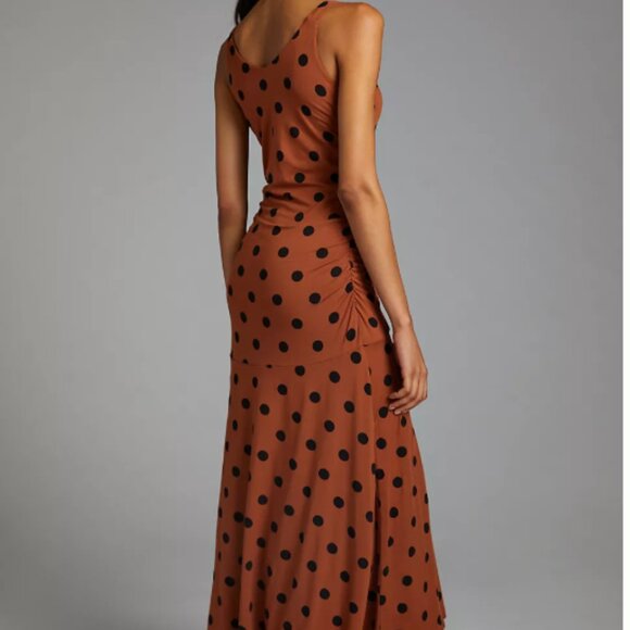 Maeve Ruched Midi Dress Medium Petite - Picture 5 of 7